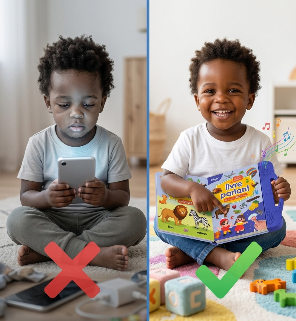 📚 Livre Éveil Parlant™ – Le cadeau qui fait apprendre votre enfant tout en s'amusant !