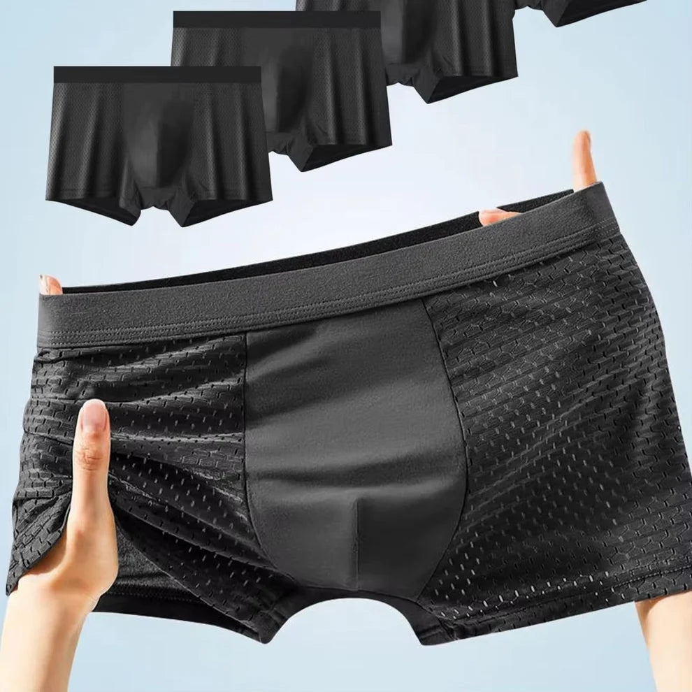 🔥 La Fraîcheur Que Votre Corps Mérite — 4 Boxers Ultra-Respirants