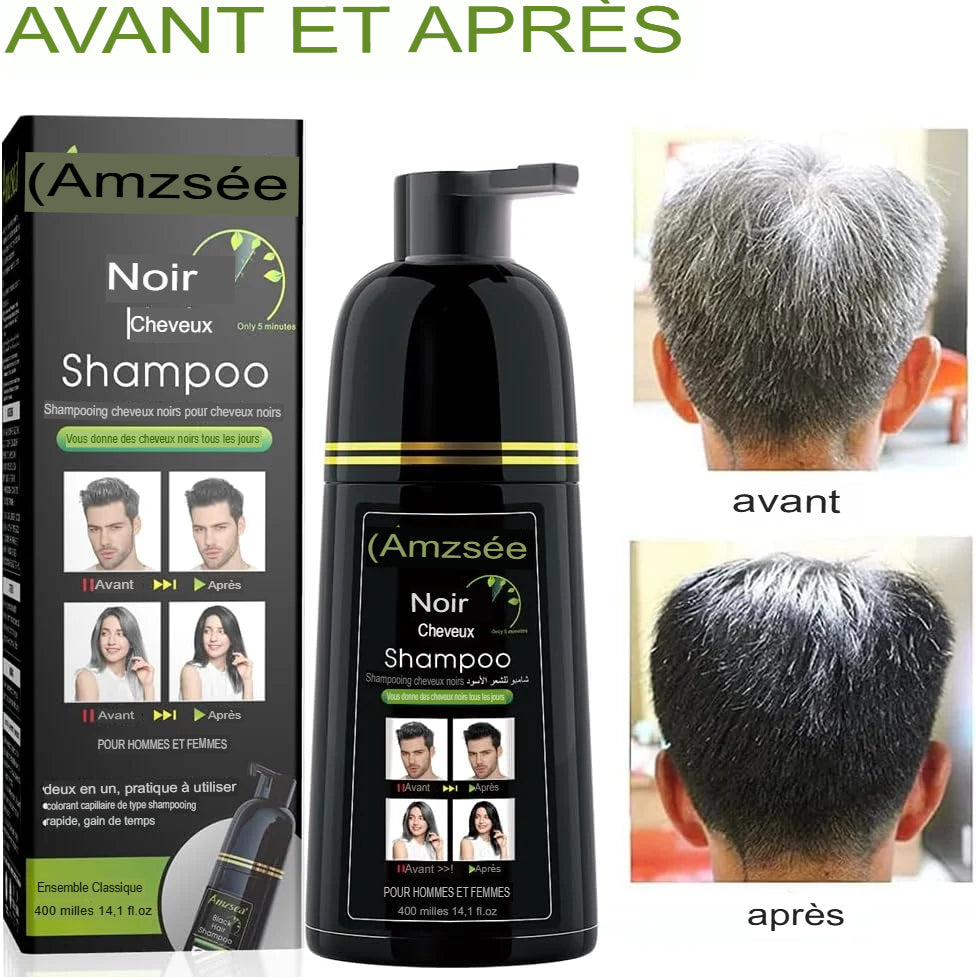 🖤 Retrouvez des Cheveux Noirs Intenses, Brillants et Naturels en Seulement 10 Minutes !